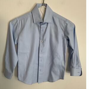 Isaac Mizrahi blue dress shirt size 6